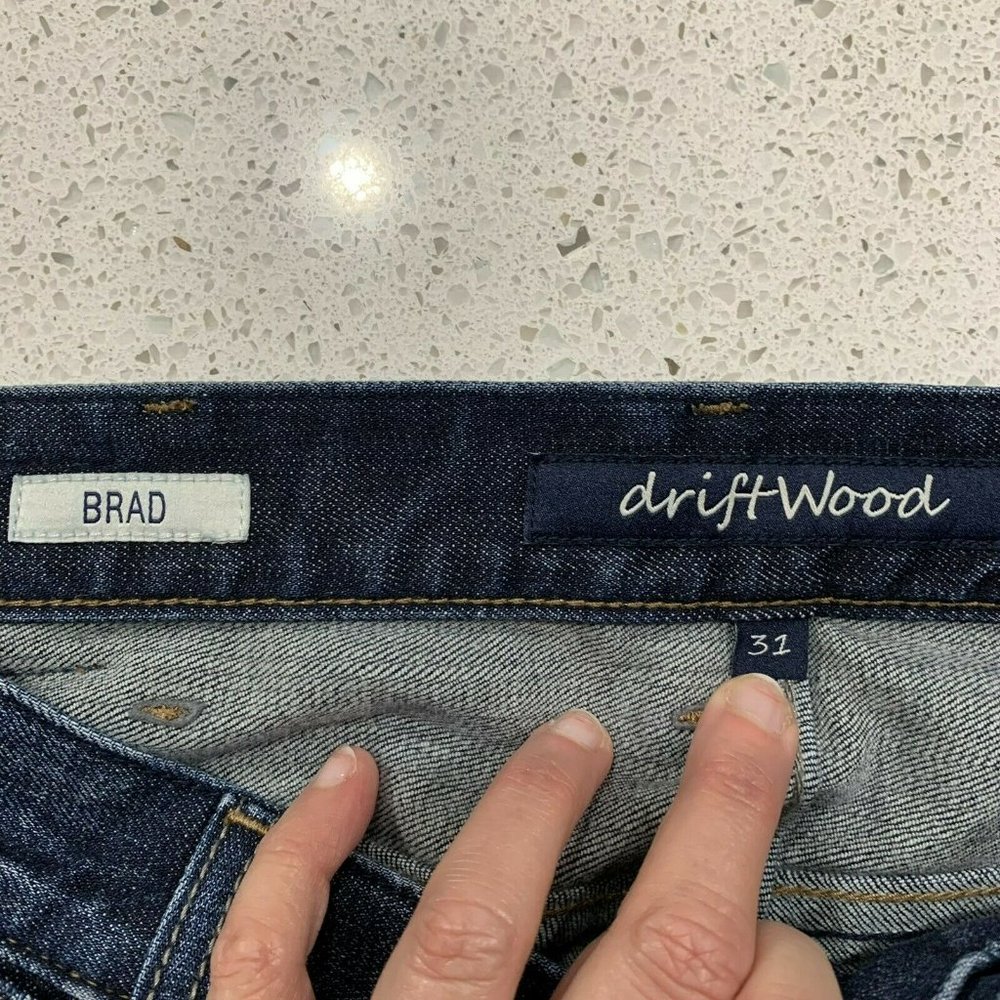 Driftwood Brad Men’s Sz 31 Straight Leg Stretch Jean Denim Jeans Distressed M203 - Picture 7 of 11